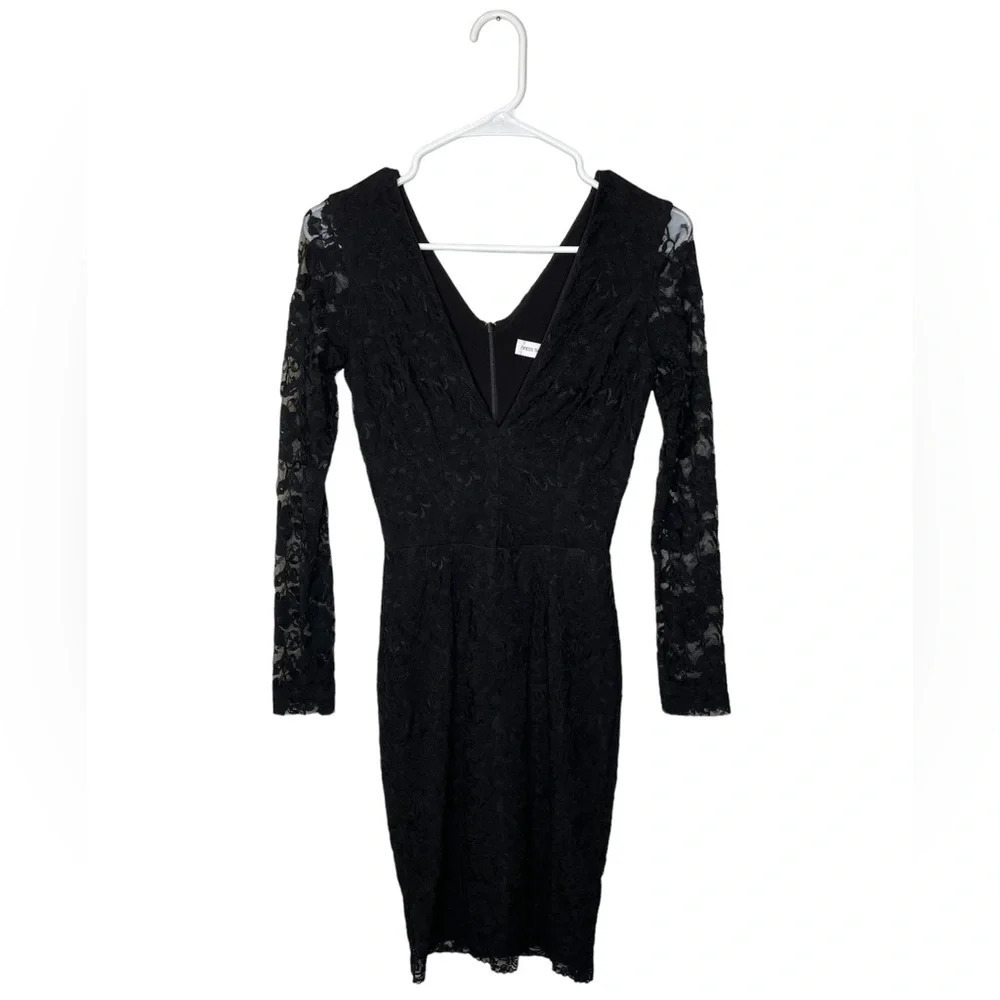 Dress The Population Erica Black Lace Mini Dress Size Small